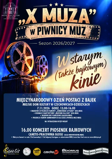 W starym (także bajkowym) kinie. Koncert piosenek bajkowych. Canetis pracownia głosu.
